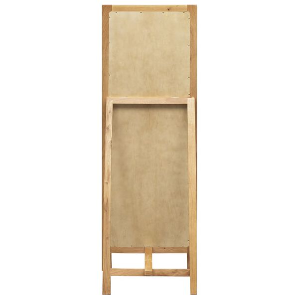 vidaXL Freestanding Mirror 48x46.5x150 cm Solid Oak Wood