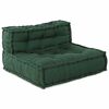 vidaXL Modular Sofa 3 pcs Green Fabric