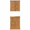 vidaXL Bathroom Furniture Set VIGO 2 pcs Brown and Honey Brown