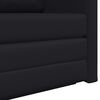 vidaXL Folding Sofa Bed Black 124 x 71 x 78 cm PVC