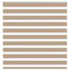 vidaXL Zebra Blind Sand Brown 145x150 cm Fabric Width 140.9 cm Polyester