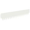 vidaXL Lawn Edging 20 pcs 103 x 20 cm metal White