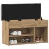 vidaXL Shoe Bench Artisan Oak 82x32x45.5 cm Engineered Wood