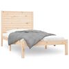 vidaXL Bed Frame | Natural pine | Solid pine wood | Single | Tough | Bed Frame