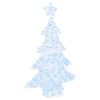 vidaXL Christmas Tree 100 LEDs Cold white 120 cm Acrylic