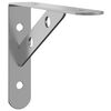 vidaXL Shelf Brackets 4 pcs 15x2.5x11.5 cm Silver Stainless Steel