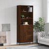 vidaXL Highboard Brown Oak 69.5x34x180 cm Engineered Wood