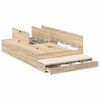 vidaXL Storage Bed Frame with Drawer Sonoma Oak 120 cm Engineered Wood