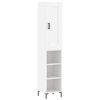 vidaXL Highboard White 34,5x34x180 cm Engineered Wood