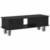 vidaXL TV Stand Black Oak 100 x 35 x 35 cm Engineered Wood