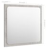 vidaXL Bathroom Mirror Concrete Grey 40x1.5x37 cm Engineered Wood