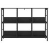 vidaXL Bookshelf Black Oak 102 x 32 x 72.5 cm Engineered Wood