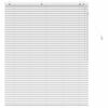 vidaXL Venetian Blind White 130 x 160 cm 35 mm Solid Paulownia Wood