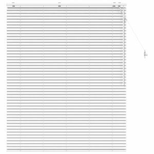 vidaXL Venetian Blind White 130 x 160 cm 35 mm Solid Paulownia Wood