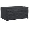 vidaXL Furniture Cover Plain Black 160 x 100 x 70 cm 210D
