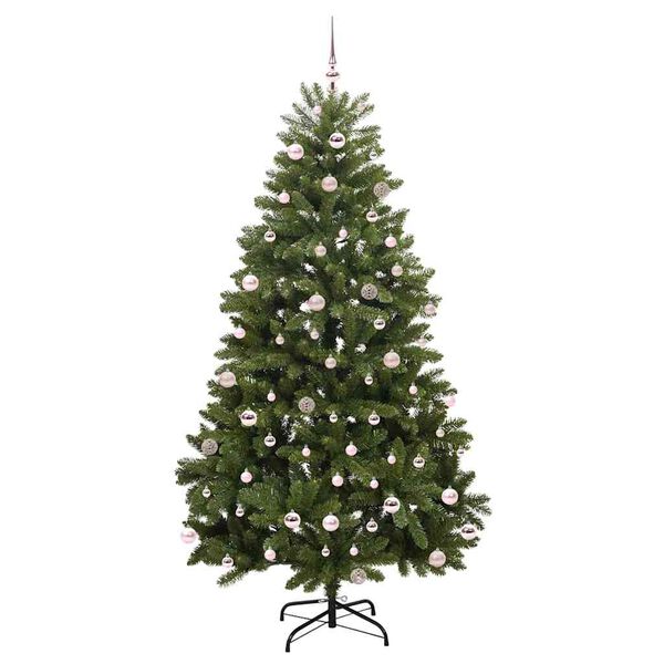 vidaXL Artificial Christmas Tree Green 240 cm PVC and Metal