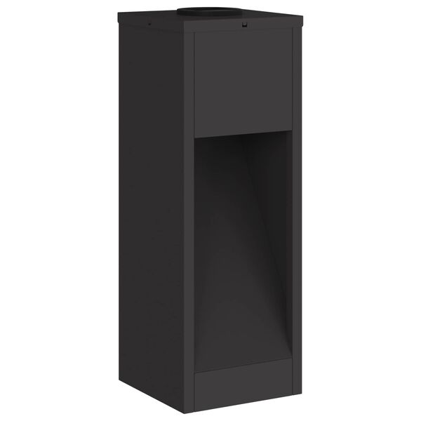 vidaXL Solar Led Pathway Light 2 pcs Black Cold Rolled Steel