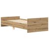 vidaXL Bed Frame without Mattress Artisan Oak 90x200 cm Engineered Wood