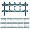 vidaXL Lawn Edgings 16 pcs Green 10 m PP
