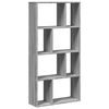 vidaXL Bookcase Grey Sonoma 60x20x120.5 cm Engineered Wood