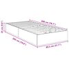 vidaXL Ottoman Bed Frame White 80.5 x 200 cm Engineered Wood