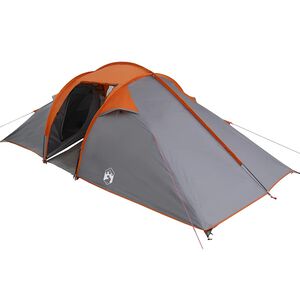vidaXL Tunnel tent Grey and Orange 510 x 240 x 156 cm Taffeta