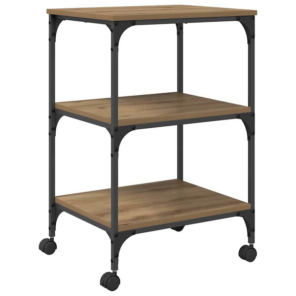 vidaXL Printer Stand Artisan Oak 50 x 41 x 75 cm Engineered Wood