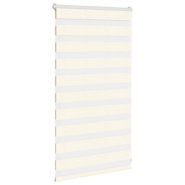 vidaXL Zebra Blind Marble Beige 80x100 cm Fabric Width 75.9 cm Polyester