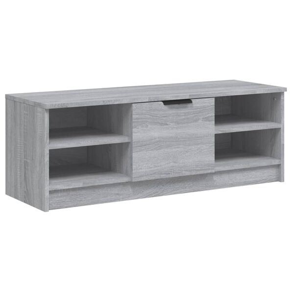 vidaXL TV Cabinet Grey Sonoma 102x35.5x36.5 cm Engineered Wood