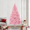vidaXL Artificial Pre-lit Christmas Tree with 300 LEDs Pink 240 cm PVC