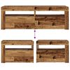 vidaXL Bedside Cabinets 2 pcs with LEDs Old Wood 60x35x40 cm