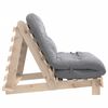 vidaXL Futon Sofa Bed with Mattress 100x206x11 cm Solid Wood Pine