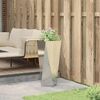 vidaXL Planter Silver 30 x 30 x 75 cm Galvanised Steel