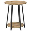 vidaXL Side Table Set 2 pcs Artisan Oak and Black 50 x 50 x 51 cm
