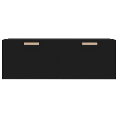 vidaXL Wall Cabinet Black 100x36.5x35 cm Engineered Wood