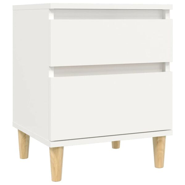 vidaXL Bedside Cabinet White 40x35x50 cm