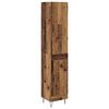 vidaXL Highboard Old Wood 34.5 x 34 x 90 cm Engineered Wood