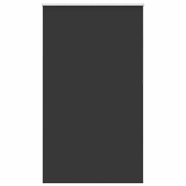 vidaXL Roller Blind Blackout Black 125x230 cm Fabric Width 121.6 cm Polyester