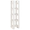 vidaXL Book Cabinet/Room Divider White 41x35x160 cm Solid Wood Pine