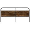 vidaXL Replace Headboard Smoked Oak 180 cm Steel and Engineered Wood