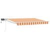 vidaXL Manual Retractable Awning with LEDs Multicolour 3 x 2.5 m