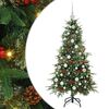 vidaXL Artificial Hinged Christmas Tree Green 150 cm PE and PVC
