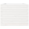 vidaXL Garden Planter White 90x60x49.5 cm Solid Wood Pine