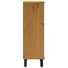 vidaXL Shoe Cabinet FLAM 59.5x35x107 cm Solid Wood Pine