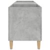 vidaXL Record Cabinet Concrete Grey 121x38x48 cm Engineered Wood