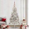 vidaXL Artificial Pre-lit Christmas Tree Silver 240 cm PET