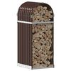 vidaXL Log Holder Brown 40x45x100 cm Galvanised Steel