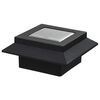 vidaXL Outdoor Solar Lamps 12 pcs LED Square 12 cm Black