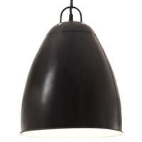 vidaXL Industrial Hanging Lamp 25 W Black Round 32 cm E27