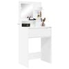 vidaXL Bedroom Dressing Tables High Gloss White 80 x 39.6 x 135 cm
